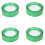 Green Plastic Sponge Finger for Cashier 7cm 4 Pcs 1