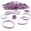Élastiques violets taille 33, paquet de 1000 1