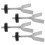 Y-shaped top bolt baby gate spindle 4 pcs 1