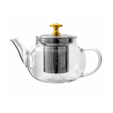 Leott borosilikatglas tekedel med infuser 400 ml