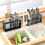 Drain Rack with Drainage Box and Chopstick Tube 4