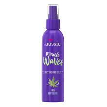 Aussie Miracle Waves Frizz-Fighting Spray mit Hanfsamenöl, Sulfatfrei, 5.7 fl. oz. (1 Pack)