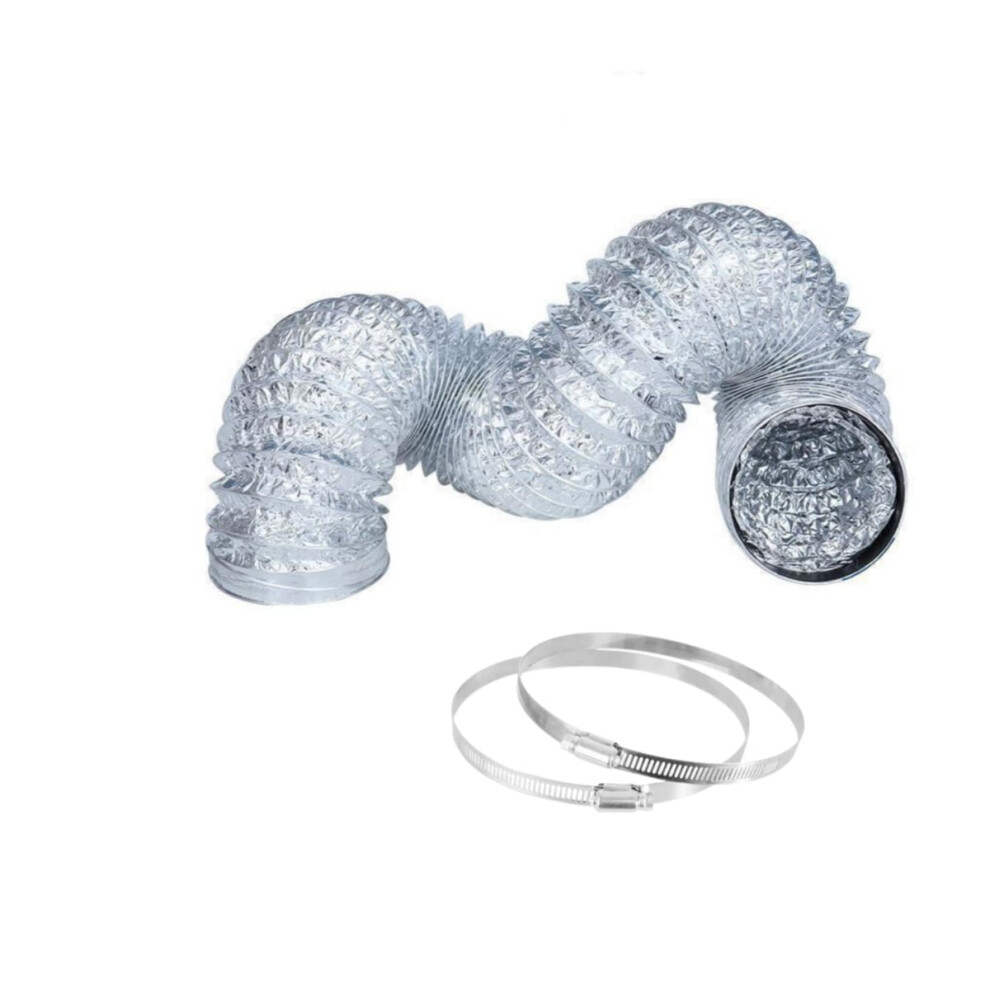 Dryer Vent Hose 4 Inch X 5 Feet Non-Insulated Aluminum Foil 9306268734840