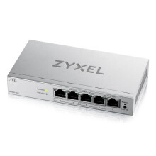 Zyxel Switch Gigabit PoE+ Web Managed GS1200-5HPV3 5 Poorten (4x PoE+ 68W) L2 Desktop Zonder Ventilator