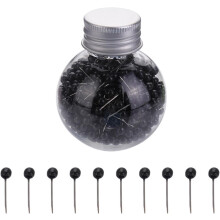 Quilting Pins Black 0.63 in Ball Head 4 mm 600 pcs