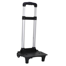 Mornei Foldable Aluminum Alloy Trolley Backpack Black