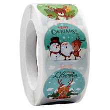 Christmas animal stickers for kids, bulk pack
