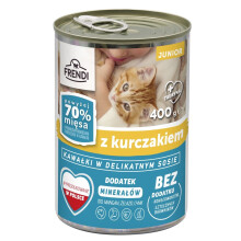 FRENDI Junior with Chicken chunks in delicate sauce - wet cat food - 400g