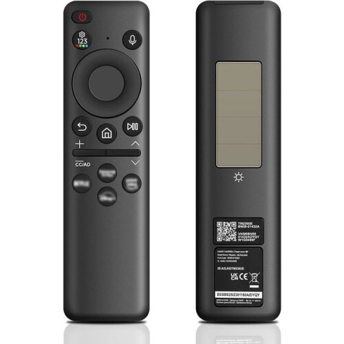 Τηλεχειριστήριο Samsung BN59-01432A με φωνητική ενέργεια, μαύρο, ηλιακό, 4 πλήκτρα σ