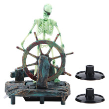 Aquarium Decoration Undersea Skeleton Pirate Captain 1pc