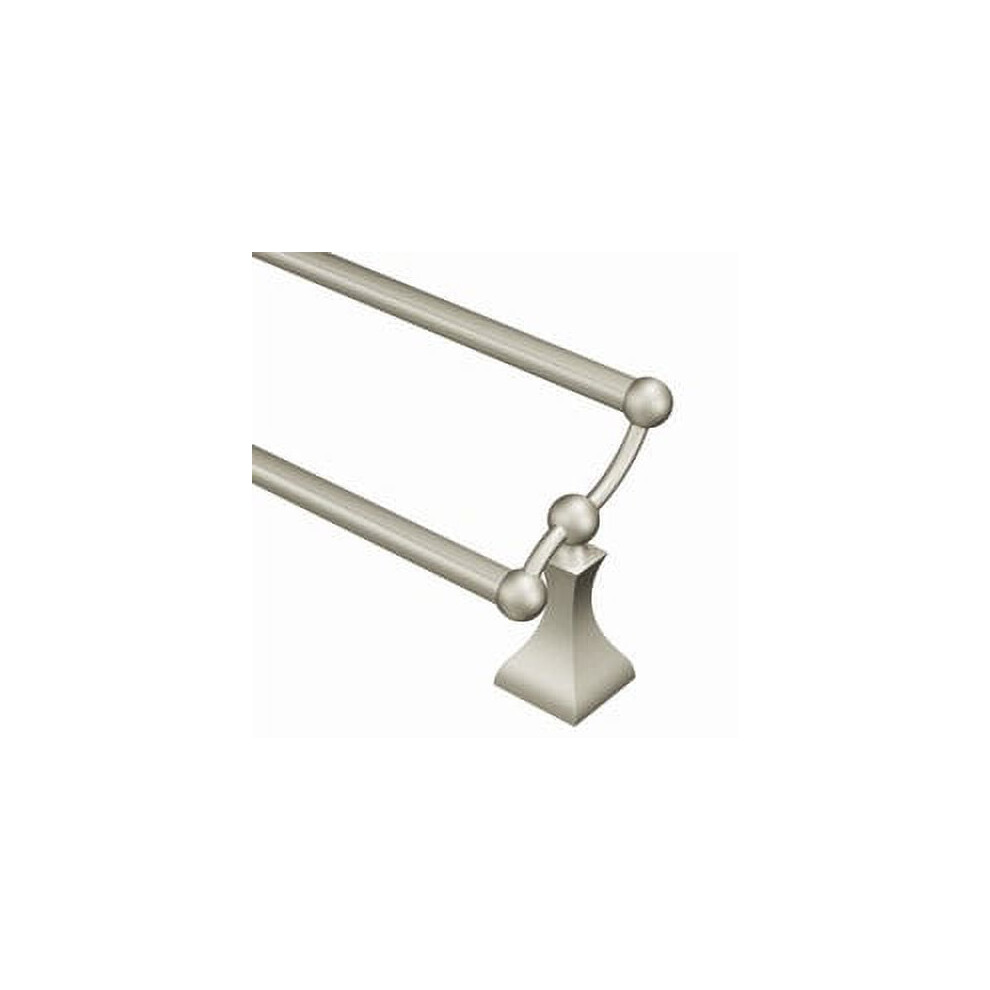 Moen Retreat Brushed Nickel Double Towel Bar 24 Inch 9306268734475