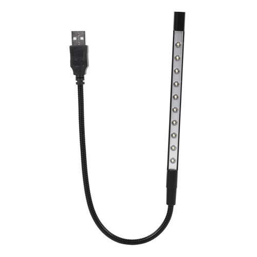 Φως ανάγνωσης USB, εύκαμπτος μίνι φακός LED 5V, εύκαμπτος ραβδί με λαιμόκοψη,