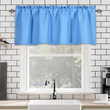 Blackout window valance burlap tan 1 piece