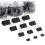 Zwarte metalen bindclips, diverse maten, 100 stuks 1