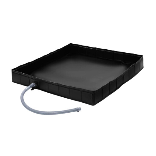 Foldable Shower Base for Camping and Pets with Drain