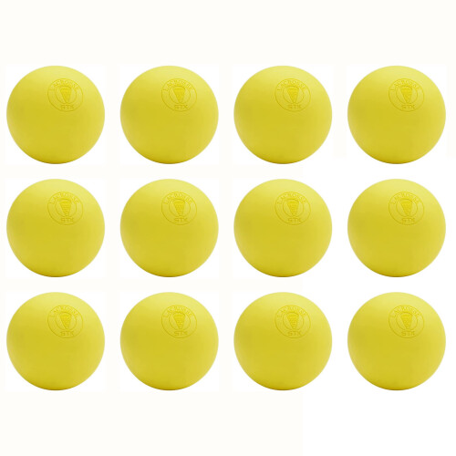 STX Lacrossebälle Gelb - 12er Pack