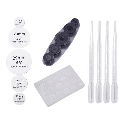 Stoffknapper Stoffknappformer 11 mm–29 mm