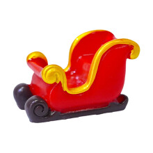 Glob de zăpadă mini cu figurine de Crăciun, cerbi și Moș Crăciun, pentru birou