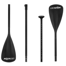 Aquaget Pagaia SUP – pagaia dobrável para prancha SUP e flutuador, 3 partes, altura ajustável, preta