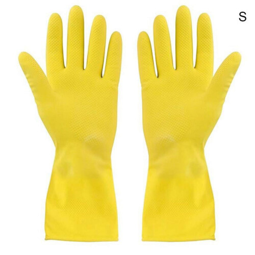 Reusable Kitchen Cleaning Gloves Long Sleeve Thick Latex 3