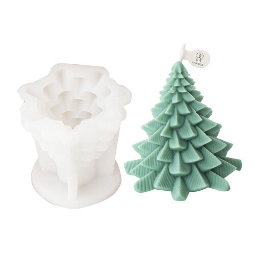 Molde de silicone natalino para velas perfumadas caseiras