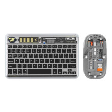 Wireless Keyboard and Mouse Combo with LED Backlight and