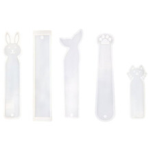 Silikon bokmärkesform transparent 5-pack