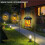 2X Solar Flameless Lantern Light Hanging Dancing Flame Lantern Light Auto /Off Decorative Fire Lanterns 5