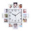 White Picture Frame Wall Clock 15.35 Inch 8
