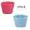 HIPKZ bicycle front basket rattan woven 2 pcs 1