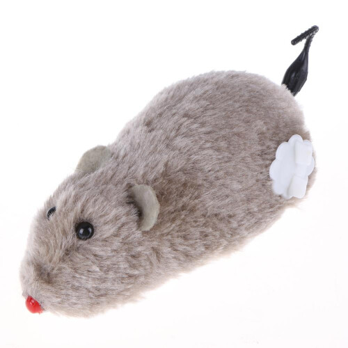 Clockwork Mouse Toy for Cats and Dogs Plush