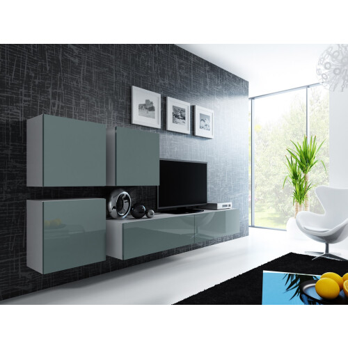 Cama Square cabinet VIGO 50/50/30 white/grey gloss 1
