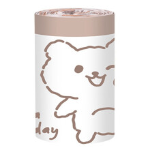 Sacs poubelle Lssam à motif lapin blanc, 4 gallons, 120 unités