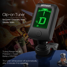 Ammoon AT-07 digital clip-on tuner for guitar bass ukulele