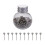 Sewing Pins Silver 0.63in Straight 420 pcs 1