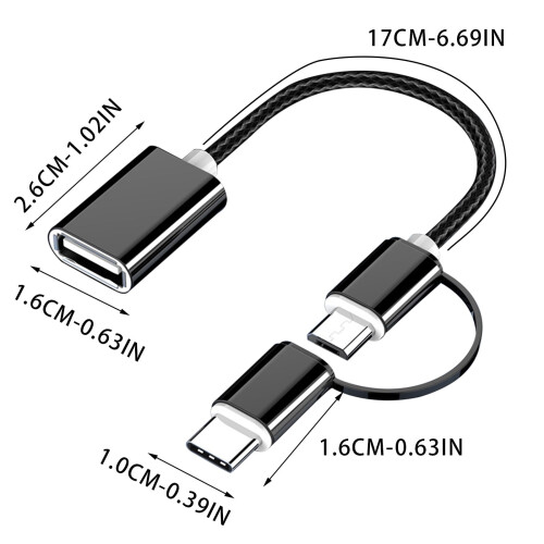 USB-C to USB-A adapter OTG 2-in-1 2