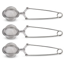 Stainless Steel Tea Strainer with Handle 3 Pack