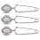 Stainless Steel Tea Strainer with Handle 3 Pack 1