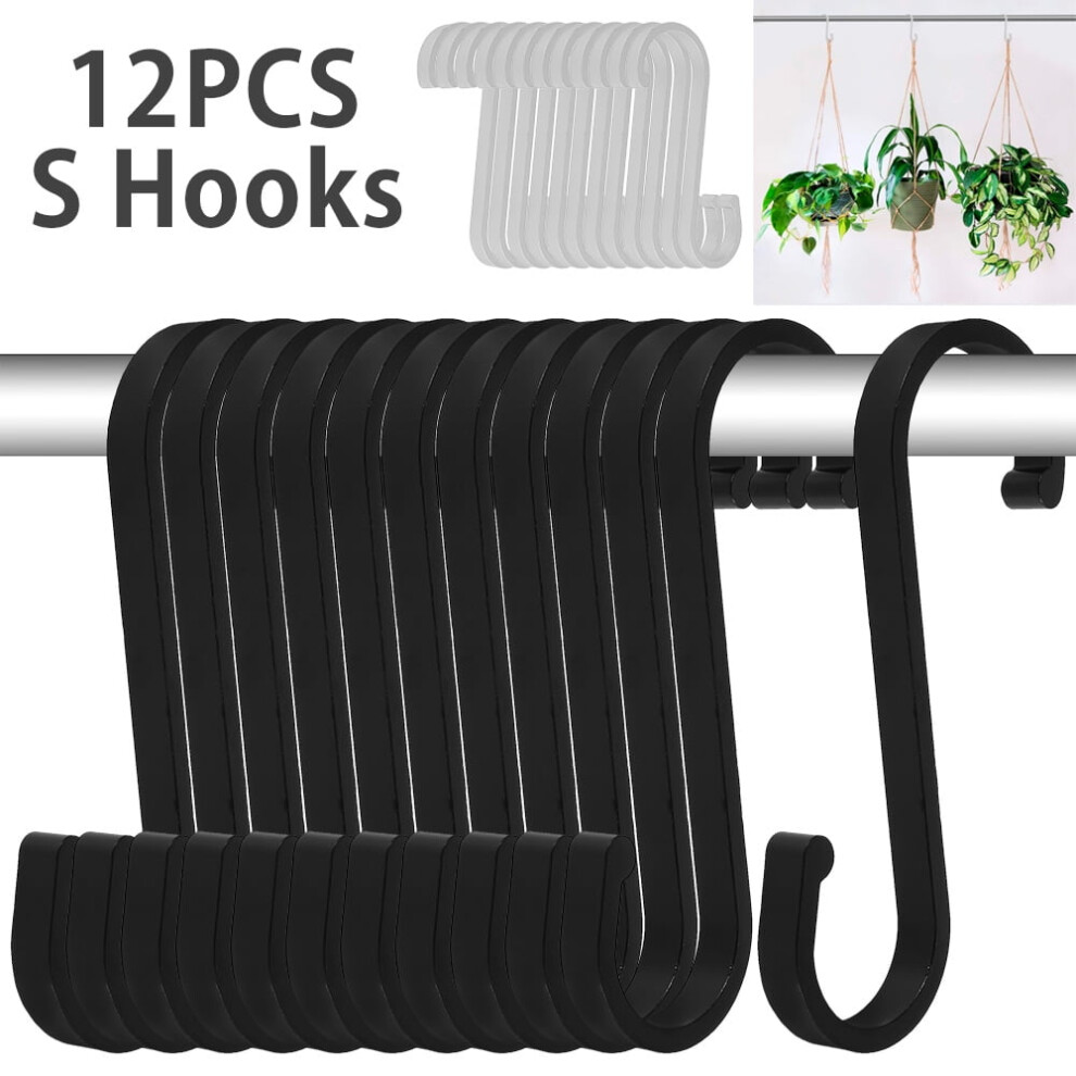 Jtnero S-Hooks Aluminum Hanging Plants Towels 12 Pcs 9306268743675