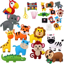 Miuline Woodland Animals Sewing Craft Kit for Kids