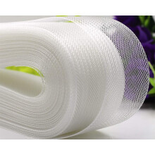 White polyester horsehair braid 1 inch wide 50 yards