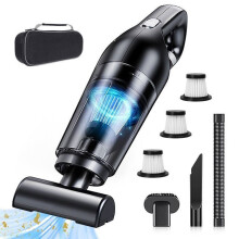 Aspiradora inalámbrica para coche - Potente aspiradora de mano de 10000 Pa - Mini aspiradora portátil para coche, hogar y cocina.