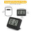 Digital Hygrometer and Thermometer 4PCS Black 2