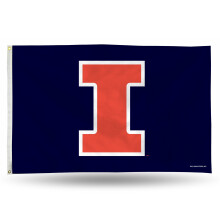 Rico Industries NCAA Illinois Fighting Illini Standard 3' x 5' Banner Flag