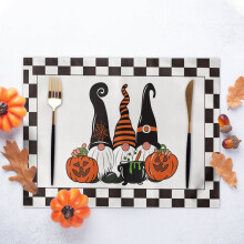 Halloween placemats linen heat-insulating 4 pcs