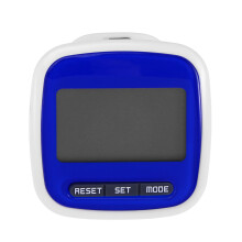 LED display pocket pedometer step counter blue
