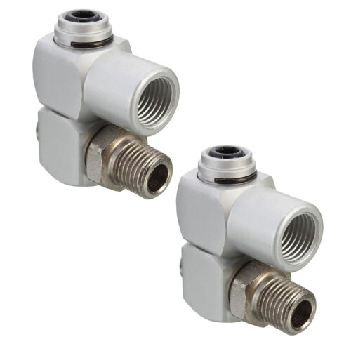 Air Connector 1/4'' NPT Swivel 360 2 pcs