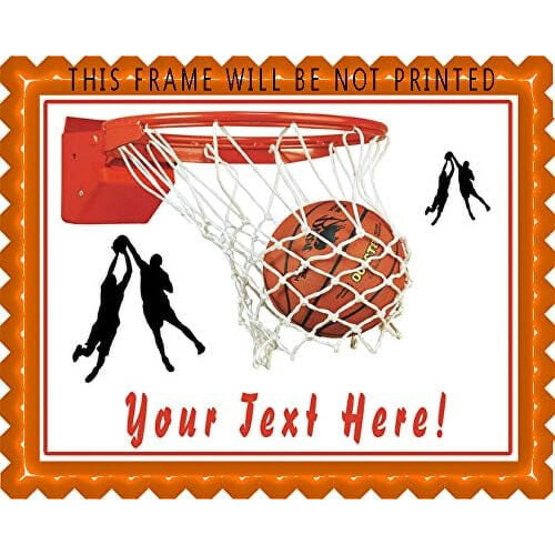 Basketball Topper Rectangular 10 x 16 Inch