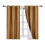 Faux Silk Gold Blackout Curtain Panel 63 in 3