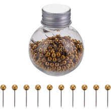 MODANU sewing pins round head 420 pcs 0.63 in gold